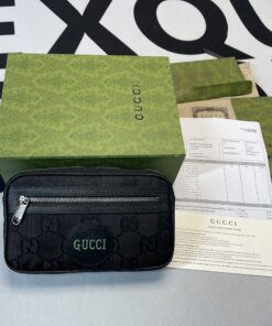 Gucci Gucci Off The Grid Belt Bag Black GG ECONYL® For Men  9.5in/24cm GG 631341 H9HBN 1000 - Image 9