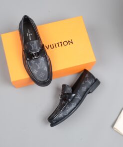 Alternative view of Louis Vuitton Monte Carlo Moccasin in Black Monogram Canvas for Men