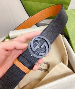 Gucci GG Marmont Reversible Belt in Black for Women