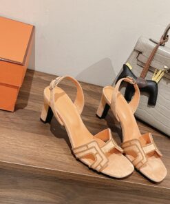 Hermes Premiere Sandal Beige For Women 2.7in/7cm - Image 10