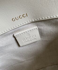 Gucci Horsebit 1955 GG Mini Bag White For Women 8in/21cm - Image 6