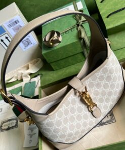 Gucci Jackie 1961 Small GG Shoulder Bag Beige For Women, 11in/28cm GG 678843 UULAG 9682 - Image 8