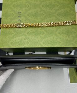Gucci Blondie Shoulder Bag Black For Women, Women’s Bags 11in/28cm GG 699268 UXX0G 1000 - Image 11