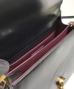 Alternative view of Saint Laurent Cassandra Medium Top Handle Bag In Grain Black For Women 9.6in/24.5cm YSL 623931BOW0W1000