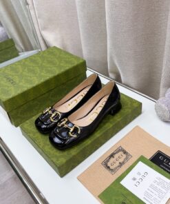 Gucci Ballet Flat with Horsebit Black for Women - Image 4