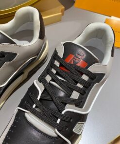 Louis Vuitton Trainer Sneaker Black/Grey Virgil Abloh For Men - Image 3