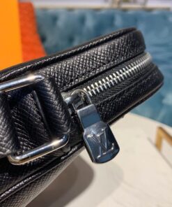 Louis Vuitton Alex Messenger BB Taiga Black For Men, Men’s Bags, Shoulder And Crossbody Bags 9.8in/25cm LV M30265 - Image 7