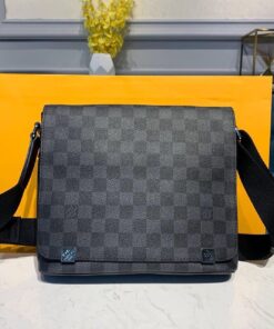Alternative view of Louis Vuitton District PM Damier Graphite Canvas For Men, Shoulder and Crossbody Bags 9.8in/25cm LV N41028