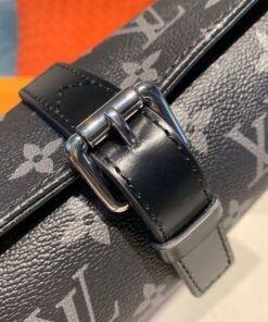 Louis Vuitton 3 Watch Case in Monogram Eclipse Canvas 7.9in/20cm LV M43385 - Image 10