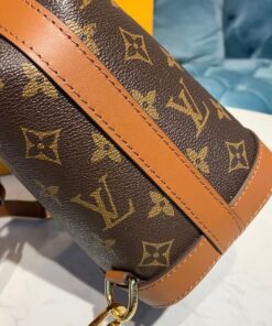 Louis Vuitton Dauphine PM Backpack 7.9in/ 20cm Brown Monogram Canvas Gold Hardware For Women M45142 - Image 8