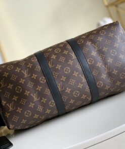 Louis Vuitton Keepall Bandouliere 45 Travel Bag 17.7in/ 45cm Brown Silver Hardware M56711 - Image 7