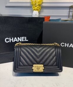 Chanel Boy HandBag Black For Women, Shoulder And Crossbody Bags 9.8in/25cm A67086