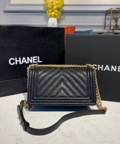 Chanel Boy HandBag Black For Women, Shoulder And Crossbody Bags 9.8in/25cm A67086 - Image 5