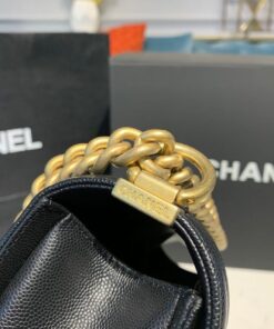 Chanel Boy HandBag Black For Women, Shoulder And Crossbody Bags 9.8in/25cm A67086 - Image 6
