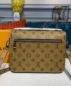 Louis Vuitton Pochette Metis Shoulder Bag 9.8in/ 25cm Brown Monogram Reverse Canvas Gold Hardware For Women M44876 - Image 4
