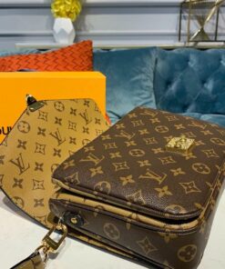Louis Vuitton Pochette Metis Shoulder Bag 9.8in/ 25cm Brown Monogram Reverse Canvas Gold Hardware For Women M44876 - Image 8