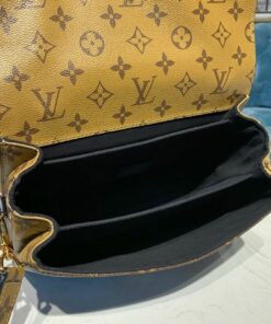 Louis Vuitton Pochette Metis Shoulder Bag 9.8in/ 25cm Brown Monogram Reverse Canvas Gold Hardware For Women M44876 - Image 9