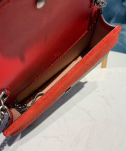Gucci Dionysus Supreme Super Mini Bag Beige/Ebony GG Supreme Canvas Red Suede 6.5in/16.5cm GG 476432 - Image 9