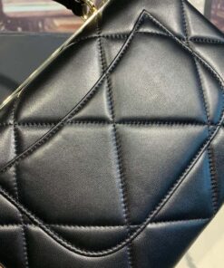 Chanel Trendy CC Bag Black For Women, Shoulder And Crossbody Bags 10.2in/26cm - Image 11