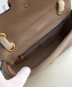 Gucci GG Marmont Matelassé Shoulder Bag Dusty Pink Matelassé Chevron For Women 10in/26cm GG 443497 DTDIT 5729 - Image 9