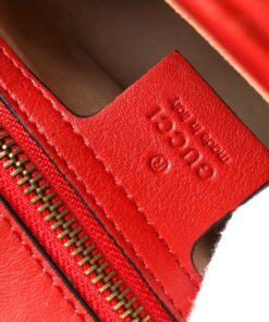 Gucci GG Marmont Small Matelassé Shoulder Bag ‘Red’ For Women, 10in/26cm – 443497 DTDIT 6433 - Image 12