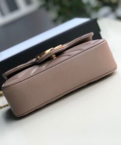 Gucci Marmont Matelassé Super Mini Bag Beige Matelassé Chevron For Women 6.2in/16.5cm GG - Image 4