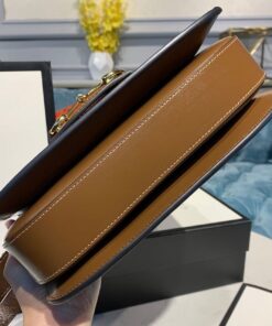 Gucci Horsebit 1955 Shoulder Bag Beige/Ebony GG Supreme Canvas With Brown For Women 9.8in/25cm GG 602204 92TCG 8563 - Image 5