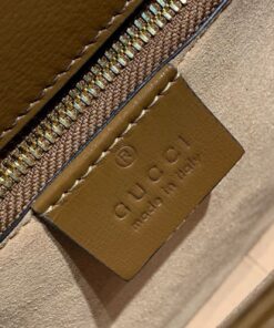 Gucci Horsebit 1955 Shoulder Bag Beige/Ebony GG Supreme Canvas With Brown For Women 9.8in/25cm GG 602204 92TCG 8563 - Image 10