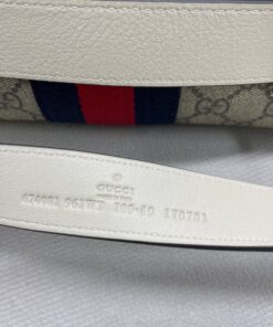 Gucci Ophidia Belt Bag Beige And Ebony GG Supreme Canvas, A Material With Low Environmental Impact 8.7in/22cm GG 674081 96IWT 9794 - Image 8