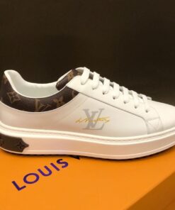 Louis Vuitton Time Out Sneaker in Monogram Canvas White/Brown for Women