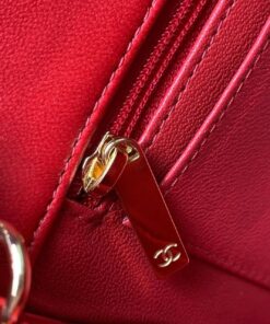 Chanel Flap Bag Mini Crossbody 7.8in/ 20cm Red Gold Hardware For Women A69900 - Image 27