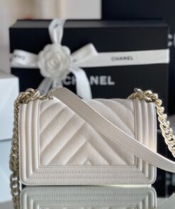 Alternative view of Chanel Mini Boy Flapbag White For Women 5.9in/15cm