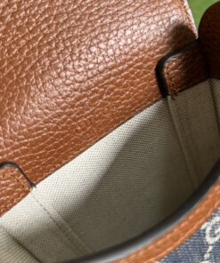 Gucci Horsebit 1955 Mini Bag Blue And Ivory GG Denim Jacquard 6.7in/17cm 625615 2KQGG 8375 - Image 12