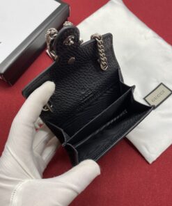 Gucci Dionysus Black Chain Super Mini Bags For Women 11cm/4.3in GC - Image 6