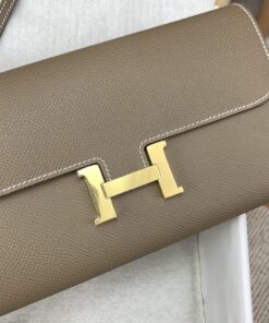 Alternative view of Hermes Constance Long Togo Wallet Brown, Gold Toned Hardware Bag For Women, Shoulder Bags 8.1in/21cm