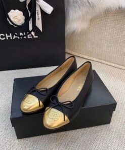 Alternative view of Chanel Ballerina Flats Black/Gold For Women, Women’s Shoes G02819
