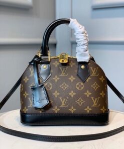 Alternative view of Louis Vuitton Alma BB Top Handle Bag 9.8in/ 24cm Brown Monogram Canvas Gold Hardware For Women