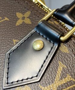 Louis Vuitton Alma BB Top Handle Bag 9.8in/ 24cm Brown Monogram Canvas Gold Hardware For Women - Image 6