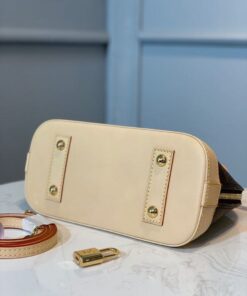 Louis Vuitton Alma BB Monogram Canvas Beige For Women, Women’s Handbags, Shoulder And Crossbody Bags 9.2in/23.5cm LV M53152 - Image 6
