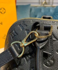 Louis Vuitton Neo Alma Top Handle Bag 12.5in/ 32cm Monogram Empreinte Black Canvas Gold Hardware M44832 - Image 3