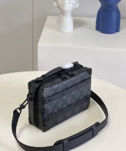 Louis Vuitton Handle Soft Trunk Monogram Eclipse For Men, Men’s Bags 8.5in/22cm - Image 6