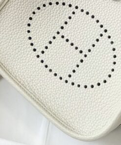 Hermes Evelyne 16 Amazone Bag Beige With Silver-Toned Hardware For Women, Shoulder and Crossbody Bags 6.3in/16cm - Image 4