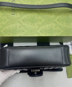 Gucci Marmont Matelasse Mini Bag Black For Women 8.5in/22cm - Image 9