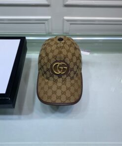 Alternative view of Gucci Canvas Baseball Hat Brown GG Hat