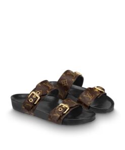 Louis Vuitton Bom Dia Flat Mule Brown for Women 1A3R5O