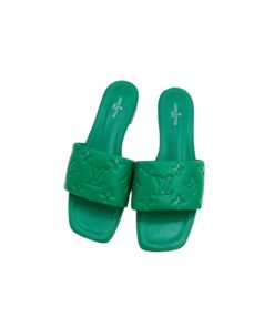 Louis Vuitton Women’s Revival Flat Mule Green For Women LV 1A9P5L