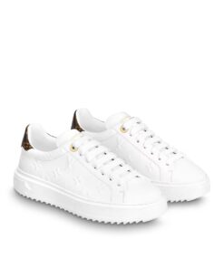 Louis Vuitton Time Out Sneaker In Monogram Debossed White for Women 1AAE5O