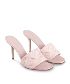 Louis Vuitton Revival Mule Pink 3.7in/9.5cm For Women