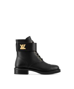 Louis Vuitton Wonderland Flat Ranger Black For Women 1AAV57