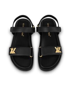 Louis Vuitton Sunset Comfort Flat Sandal Black 1ABW6W - Image 5